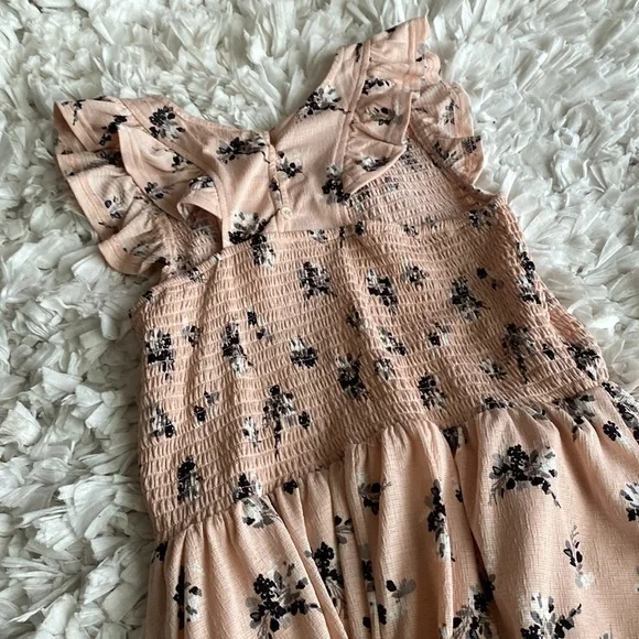 NWT Melloday Pink Floral Smocked Maxi Midi Dress - Picture 7 of 14